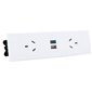 Quick Fit Auto Switched  Outlet with USB (White)