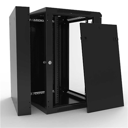 12RU Swing Frame Wall Mounted Data Cabinet — 600x550mm