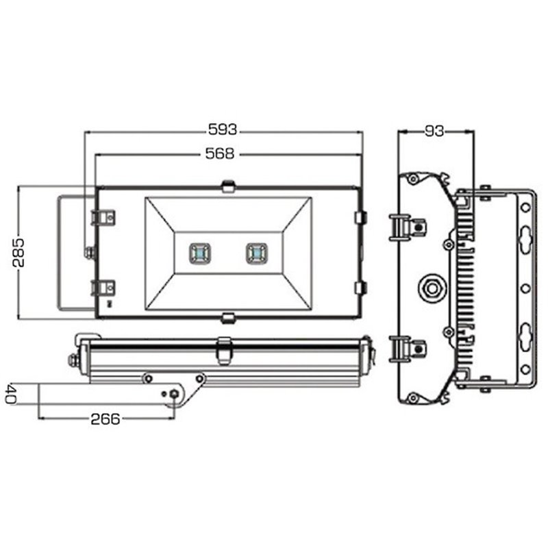 LEDFL18 - INDUSTRIAL FLOODLIGHT 140W