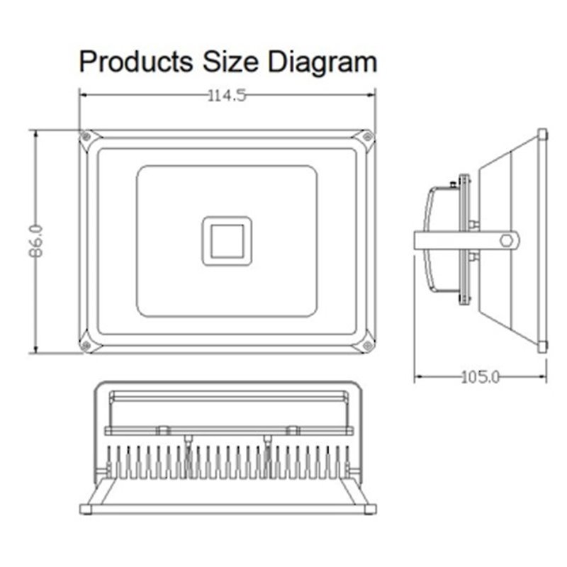 LEDFL09 - SMALL DOMESTIC FLOODLIGHT 10W