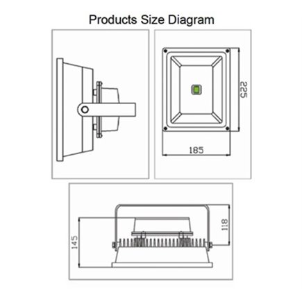 LEDFL12-50 - DOMESTIC FLOOD LIGHT 50W