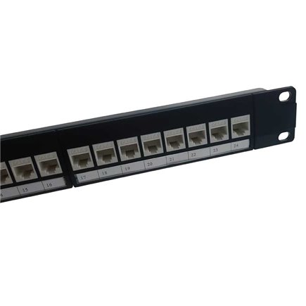 1RU 24 Port Cat 6 Universal Termination Patch Panel