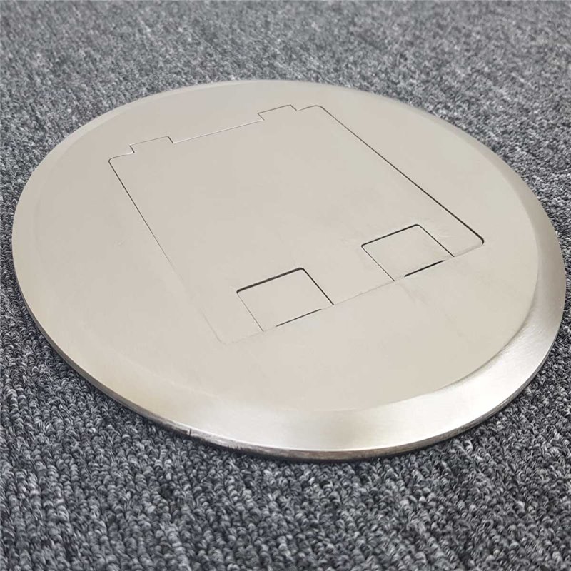 Stainless Steel Floor Outlet Boxes Recessed & Flush Finish