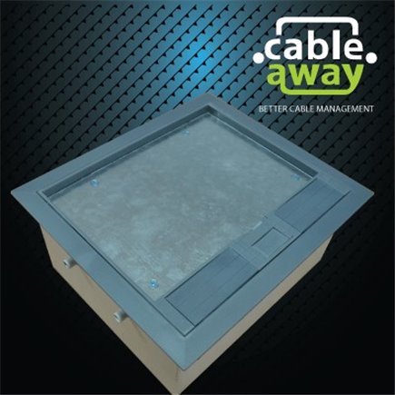 4 Power 10 Data Plastic Lid  Floor Outlet Box