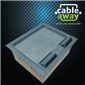 4 Power 10 Data Plastic Lid  Floor Outlet Box