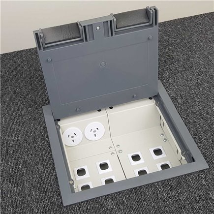 4 Power Plastic Lid  Floor Outlet Box