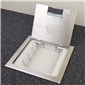 4 Power Shallow Stainless Steel Flush Floor Outlet Box