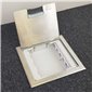 4 Power 6 Data Shallow Stainless Steel Flush Floor Outlet Box