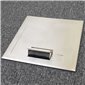 4 Power 6 Data Shallow Stainless Steel Flush Floor Outlet Box