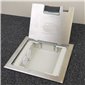 4 Power Shallow Stainless Steel Flush Floor Outlet Box