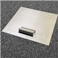 2 Power 4 Data Shallow Stainless Steel Flush (Square Edge) Floor Outlet Box