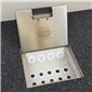 4 Power 10 Data Stainless Steel 14mm Recessed Lid  Floor Outlet Box