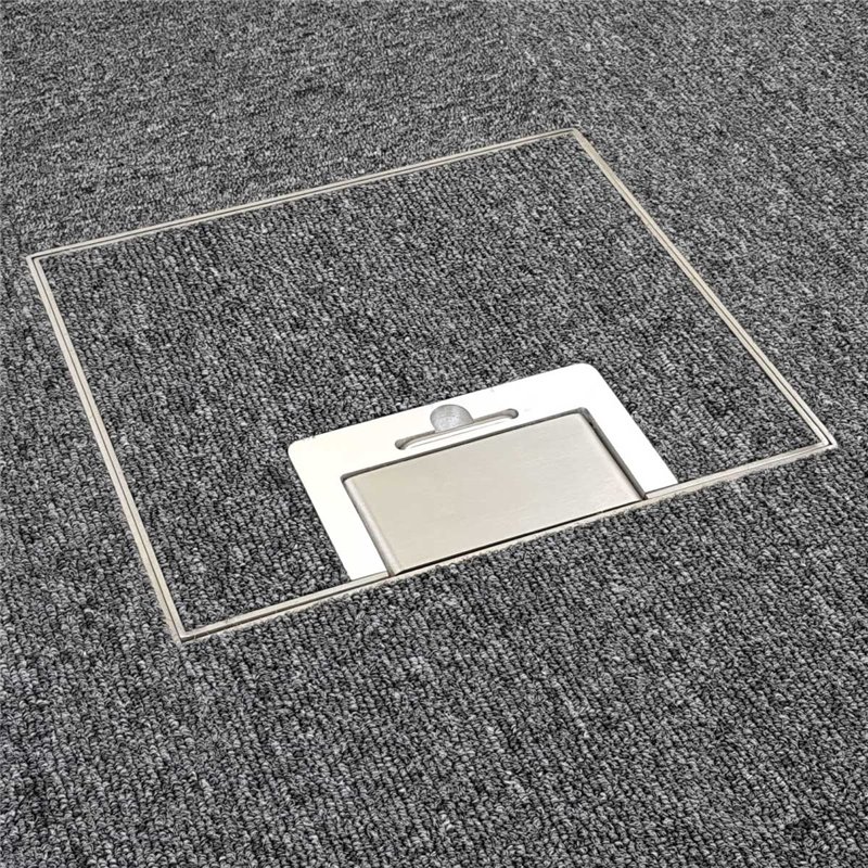 4 Power Stainless Steel 19mm Recessed Lid  Floor Outlet Box