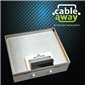 4 Power 6 Data Shallow Stainless Steel 14mm Recesses Floor Outlet Box