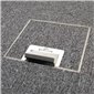 4 Power Shallow Stainless Steel 14mm Recesses Floor Outlet Box