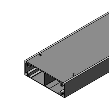 50mm Deep Aluminium sided In Floor Duct