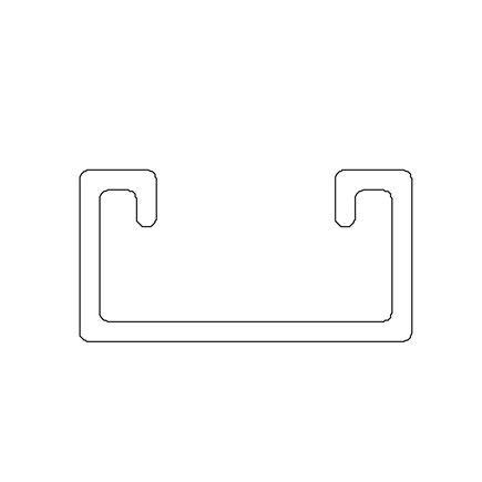 STRUT 41x21 Hot Dipped Galvanized  (Slotted) 3m