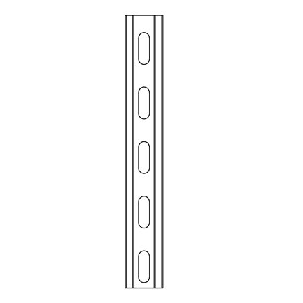 STRUT 41x21 Pre Galvanised (SLOTTED) 3m length