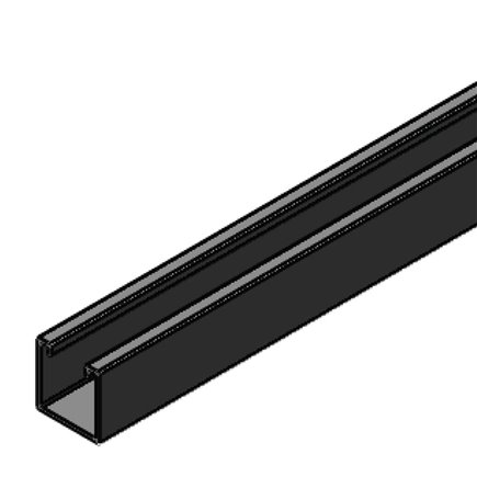 STRUT 41x41 Pre Galvanized  (Non Slotted) 3m