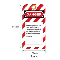 LOCK OUT DANGER TAG 0.5mm (PVC)