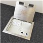 2 Power Stainless Steel Flush Floor Outlet Box