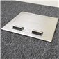 2 Power 4 Data Stainless Steel Flush Floor Outlet Box