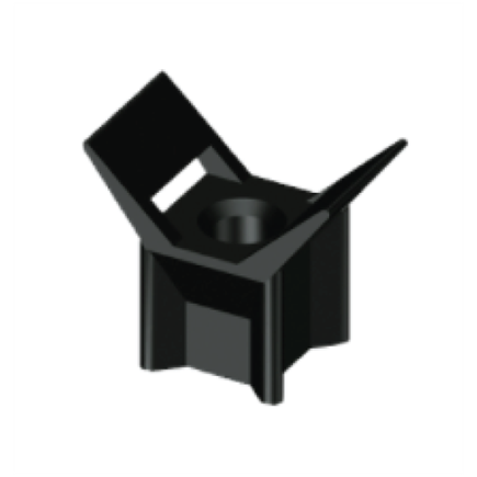 Unex Cable tie surface mount black Ø 6 U63X