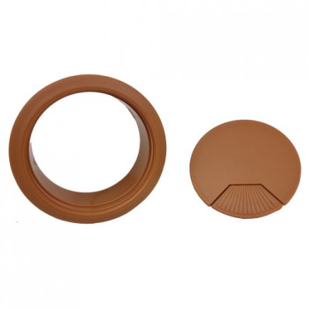 DESK GROMMET 60mm - LIGHT BROWN