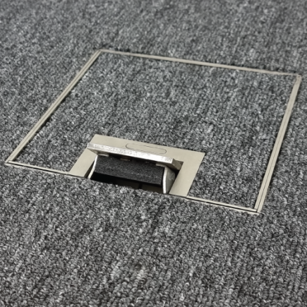 Floor Outlet Box 19mm Recess Lid1 Standard GPO Stainless Steel Flush 145 Series