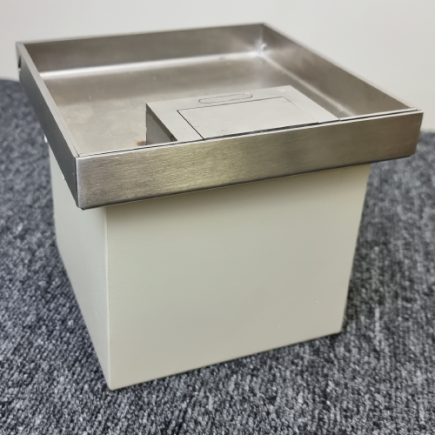 Floor Outlet Box 1 Standard GPO ( 2 x USB charge) 19mm Stainless Steel Recess lid 145 Series