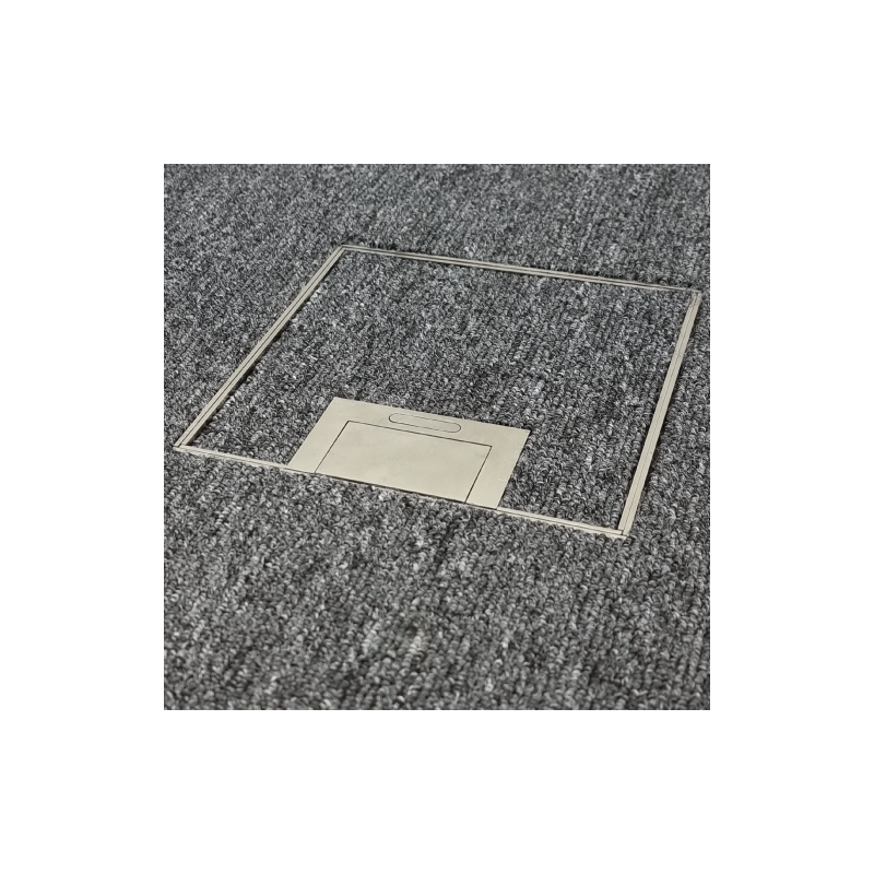 Floor Outlet Box 1 Standard GPO ( 2 x USB charge) 19mm Stainless Steel Recess lid 145 Series