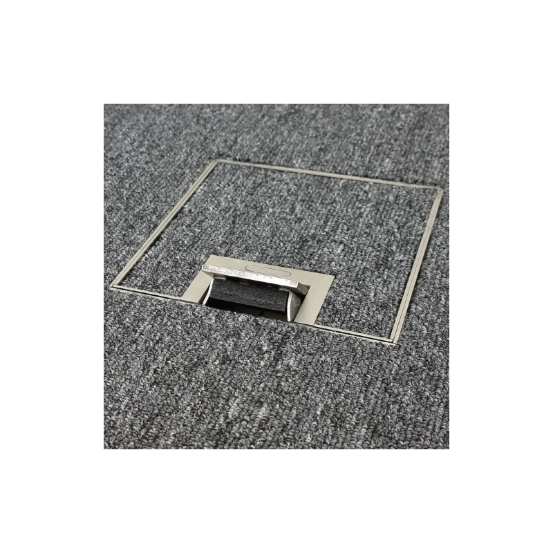 Floor Outlet Box 2 Power 19mm Stainless Steel Recessed Lid 145 Series