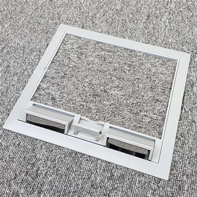 2 Power Plastic Lid Floor Outlet Box