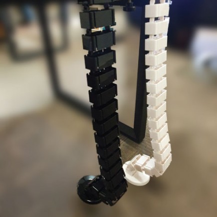 UMBILICAL FLEXIBLE SPINE 1300x75mm (BLACK)