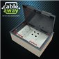 Floor Outlet Box 4 Power Plastic Recessed Lid Provision for 8 Data