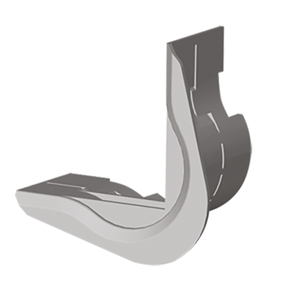 Unex corner piece flat angle in U24X