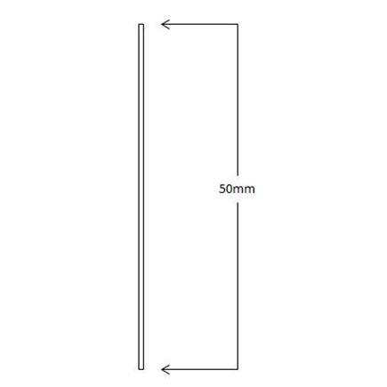 Flat Stick on Dress Skirting 50mm High