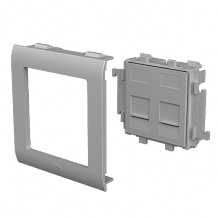 Unex flat faceplate RJ45 80 in U24X