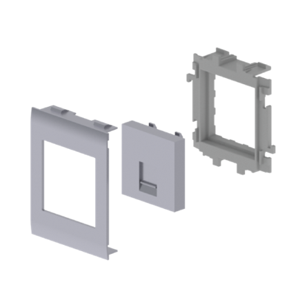 NEW Unex flat faceplate 1 RJ45 in U24X