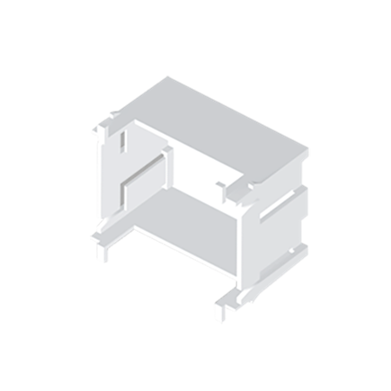 Unex modular socket box 2 modules, 80mm cover, in U24X