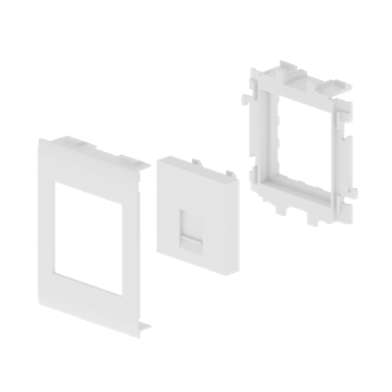NEW Unex flat faceplate 1 RJ45 in U24X