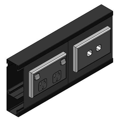 Skirting Duct (Aluminium)  40 x 150mm