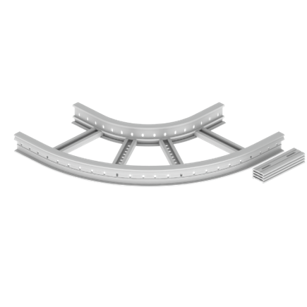 Unex Flat corner 90Â° 85x400 R300 in U23X