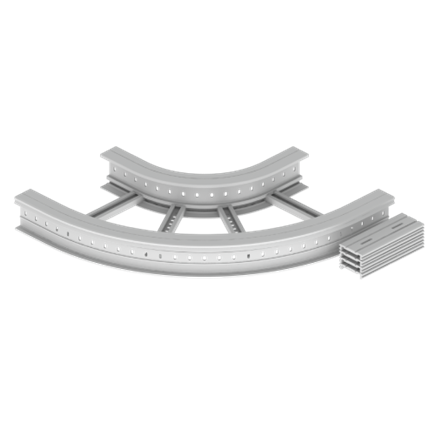 Unex Flat corner 90Â° 135x500 R300 in U23X