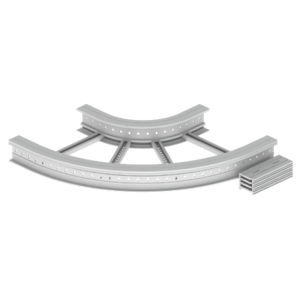 Unex Flat corner 90Â° 135x600 R300 in U23X