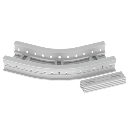 Unex Flat corner 45Â° 85x200 R300 in U23X