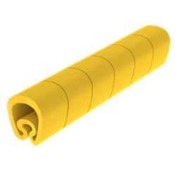 Unex pre-cut markers yellow 5 in Plasticized PVC