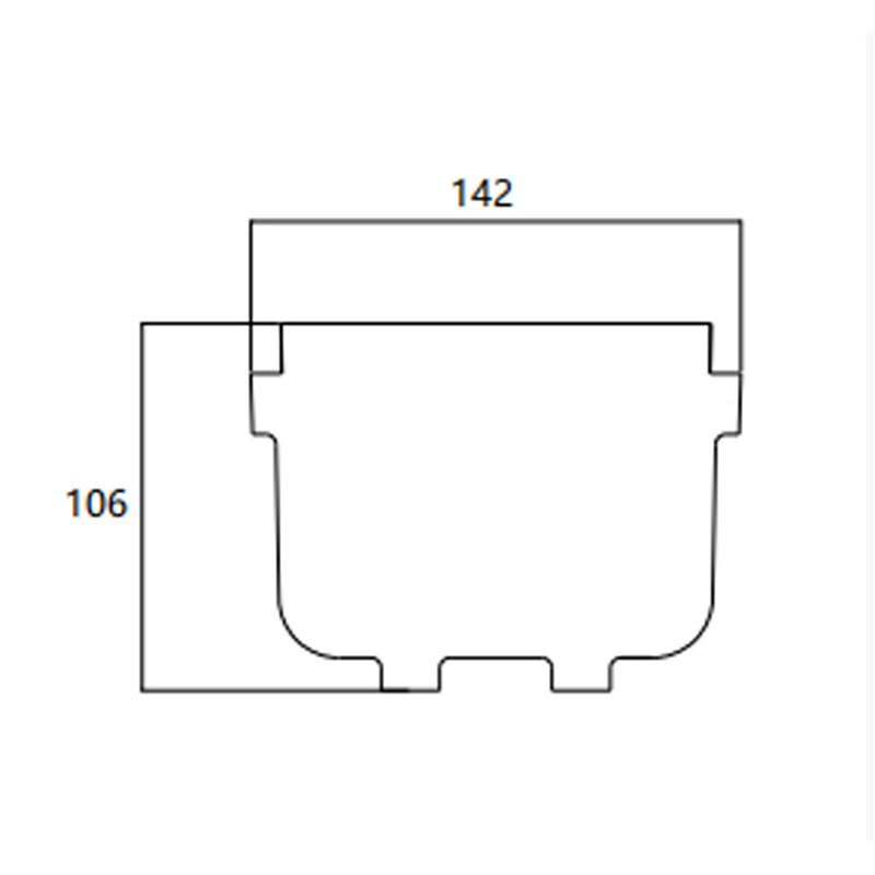 FIBRE CABLE TRAY END CAP 120w