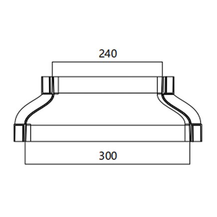 FIBRE TRAY REDUCER 300 TO 240w