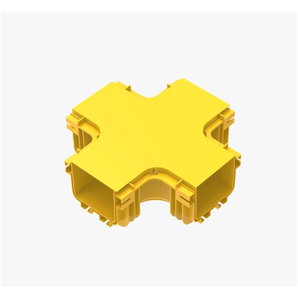 FIBRE CABLE TRAY COVER 120w X 2000mm YELLOW PVC